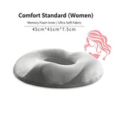 Memory Foam Donut Cushion for Women, Orthopedic Pressure Relief Seat Pillow, Breathable Hemorrhoid V1188-MS-812-028