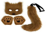 3 Pcs Set Festival Animal Mask Gloves Plush Animal Tail Handmade Beast Tail Cosplay Props V1294-YM0901-240810FB01-9
