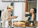 Mini Body Camera with 180 Rotatable Lens, Night Vision & Motion Detection - 1.3 Screen 1200mAh V888-ELOSUNG35713