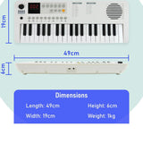 Axus Mini Keyboard 37 Key Keyboard - White V398-NM-AXMK37WHII