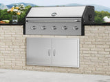 BBQ Access Door, 889x610 mm Double Outdoor Kitchen Door, Stainless Steel Flush Mount Door, Wall V952-SMMBSCJMYS35KPSP8V0