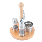 Cruet Condiment Spice Pepper Jar Box Seasoning Storage Container Pot Rack Set Kitchen Cooking V1294-YM0901-3118200170212