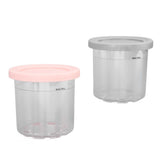 2PCS Ice Cream Pints Cup 600ml Ice Cream Container Storage Jar for Ninja NC299AMZ NC300s Grey and V1294-YM0703-3113230124912