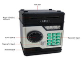 Children's Password Piggy Bank, Dual Lock,BLUE Automatic Bill Intake, Develops Savings Habit, V1232-CQG001