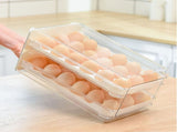 Double Layer Egg Drawer Transparent Lengthen Independent Slot Egg Holder Egg Storage Container for V1294-YM0703-3118230118312