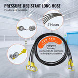 Hydraulic Pressure Test Kit, 10/100/250/400/600bar, 5 Gauges 13 Couplings 14 Tee Connectors 5 Test V952-JXYBZ5T13G0031N8JV0