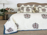 Gulbahar Bedspread Coverlet Summer Light Quilt - Ruby V563-0039