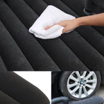 SOGA Black Stripe Inflatable Car Mattress Portable Camping Rest Air Bed Travel Compact Sleeping Kit CARMAT001