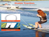 Water Skis 116.8 cm / 46 inch, Water Ski Trainers with X-7 Adjustable Bindings, Double-Handle Rope & V952-HSQXLK48INCH09XP1V0