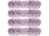 4pcs Lavender Chenille Yarn DIY Weaving Wool Material V1366-AZ2-W-15376