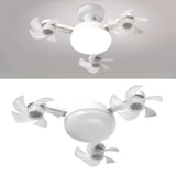 Ceiling Fan with and Remote E26 E27 3 Speeds 3 Colors 2 Timers Quiet Foldable Modern LED Fan V1294-YM0901-3119250023611