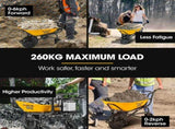 Baumr-AG 40V Battery Powered Wheelbarrow Motorised Electric, 100L Bucket Volume, 3 Wheel, 260KG, V219-GDTPBWBM9CEA