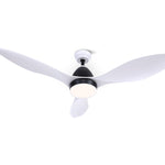 Devanti 48'' Ceiling Fan DC Motor w/Light w/Remote - White CF-B-48-310-WH