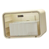 Tissue Box Cover Wall Mounted 2 in 1 Waterproof Tissue Holder Dispenser Box Cover for Bathroom V1294-YM0706-3112230049611