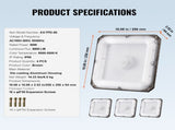 4 Pack LED Canopy Lights 80W 8800LM 5000K Daylight Outdoor Canopy Lighting V952-TPDDS80W4JT0CK09FV7