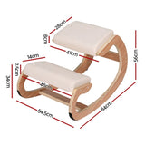 Artiss Kneeling Chair Ergonomic Posture Chair with Memory Foam Balance Stool for Home Office Gaming KCHAIR-G-02-BG