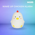 Muid Wake Up Chicken Night Lamp Alarm Clock White HM--104-MUID V227-6259101002000