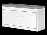 Levede 75cm Shoe Rack Storage Cabinet Bench Cosy Padded Seat Organiser Cupboard EA0290-WH-L-AU