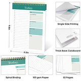 6Pack To Do List Notepad, Undated Daily Planner for Work and Goal Setting Greenery Sway, 52 Sheets, V1107-121-02601-DKG-6PACK