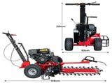 Ducar Trench Digger 457cc 18HP 4-Stroke Key Start, Petrol Trencher Machine TDG-GBT-150E-RD