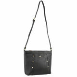 Morrissey Italian Genuine Leather Bag Cross Body Handbag Ladies iPad - Black V563-MO-3163-BLK