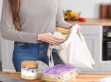 4 Pack Glass Storage Jars with Bamboo Lids and Silicone Rings for Overnight Oats, Coffee, Cereal and V1237-ZY-917-290