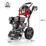 JET-USA 4800PSI Petrol Powered High Pressure Washer, w/ 30m Hose and Drain Cleaner - CX630 V219-PRWPTLJETC630-KIT