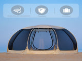 Pop Up Screen House Tent 3x3m, 6-8 Person 220cm Tall Mosquito Net Tent,Spacious 3.8m dome fits 6-8 V1337-TN-1WJN-W0M5
