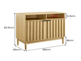 Sarantino Eleni 2-Door Sideboard - Natural TBL-751-00-NAT