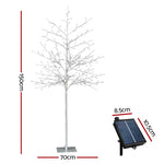 1.5M Christmas Tree 304 LED Solar Jingle Jollys XM-TR-TWIG-SOLAR-150-WH