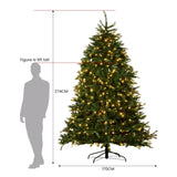 National Tree Company 2.7m Dunhill Shimmer Fir Pre-Lit Christmas Tree 112_NATDU9