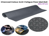 Tool Masters Charcoal Colour Anti-Fatigue Grip Mat Roll 236 x 117 cm V442-BZO-FLOORR-GRIPMAT-CHARCOAL-RE