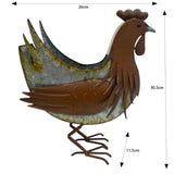 Distress Finish Chicken Planter / Storage Holder 33cm V637-71664CHK