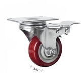 4x 3 inch Heavy Duty 2x Fixed + 2x Swivel Casters Load 300kg Castor Caster Wheels Swivel Casters V324-4X-3IN-WR-WHEEL