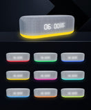Bluetooth Wireless Speaker, Fast Charging, LED Display, USB Charger, Dimmable Night Light, Alarm V1192-AZ-W-2755