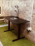 Ergonomic Kids Study Chair & Adjustable Electric Standing Desk Set Blue Chair & Black Desk V563-68416_-68303