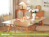 Clear Table Protector, 1.5mm Thick 24 x 48 Inch Desk Protector Mat Clear, Waterproof Plastic Table V1258-DP02-C-1313