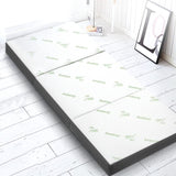 Giselle Bedding Foldable Mattress Folding Foam Single Bamboo FOAM-MFM-TRIO-BAM-BK