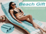 6 Pack Oversized Turkish Beach Towels, Quick-Dry Sand-Free Towels for Swimming, Bath, Camping, V1189-LC-AMZ-00279