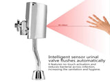 Bathroom Toilet Wall Mounted Automatic Sensor Touchless Urinal Flush Valve V1294-YM0727-JY06538
