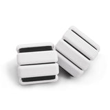 White Adjustable Silicone Wrist & Ankle Weights - 2lb Pair Comfortable Fitness Resistance V888-ELOSUNG23730