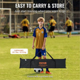 Soccer Rebounder Net, 12x6FT Iron Soccer Training Equipment, Sports Football Training Gift with V952-ZQHDWTZ126YCS0MY9V0