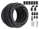 6AN Fuel Line Kit, 7.62 m Fuel Hose Kit, Nylon Stainless Steel Braided PTFE Fuel Line Kit, V952-QCYYRYRG15G26J9HMV0