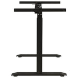 Manual Height Adjustable Standing Desk Frame Hand Crank Black 43_321719