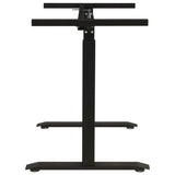 Manual Height Adjustable Standing Desk Frame Hand Crank Black 43_321719