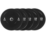 Black Olympic Bumper Plates - 100kg kit V1012-CFBLK100