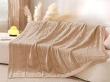 Cooling Weighted Blanket, Summer Cooler Quilt with Knitting Cotton Fabric for Hot Sleepers, V1366-AZ2-W-14865