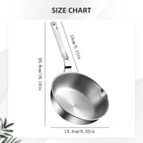5-Inch Stainless Steel Pan - Multi Layer Stainless Clad - Mini Egg Pan Stainless Steel, Small V1192-AZ-W-33265