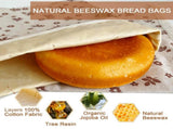 2 Pack Beeswax Bread Bags for Sourdough,Reusable Cotton Beeswax Bag for Homemade V1258-DP02-WO-218