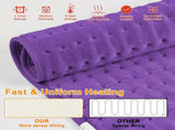 Dark blue This large heating pad features 6 temperature levels and 4 timer settings, V1232-JRD003